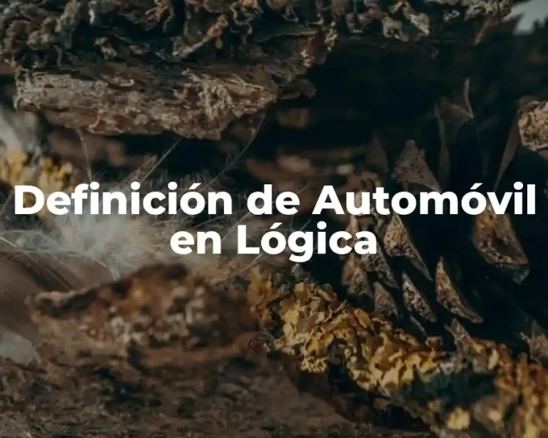 Definición de Automóvil en Lógica