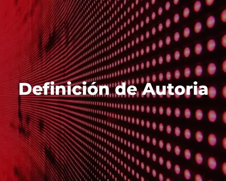 Definición de Autoria