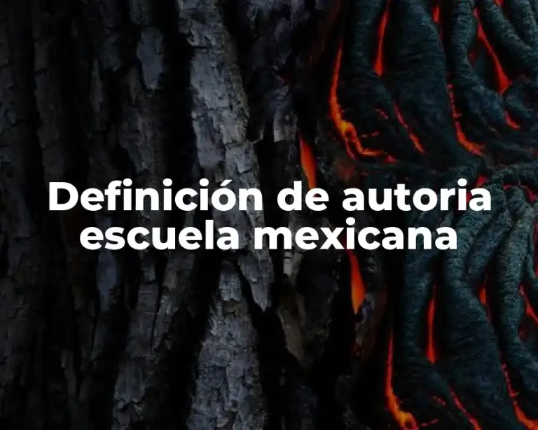 Definición de autoria escuela mexicana
