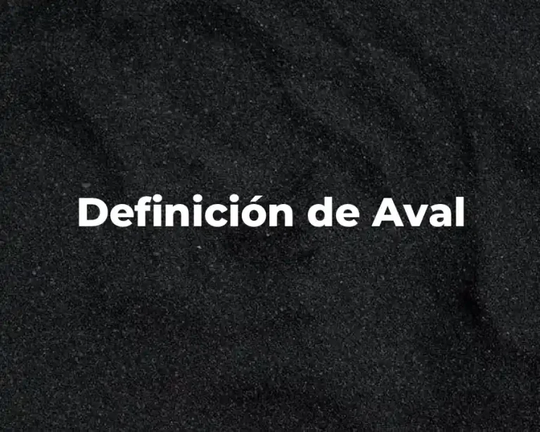 Definición de Aval