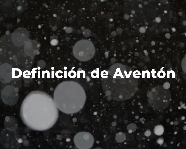 Definición de Aventón