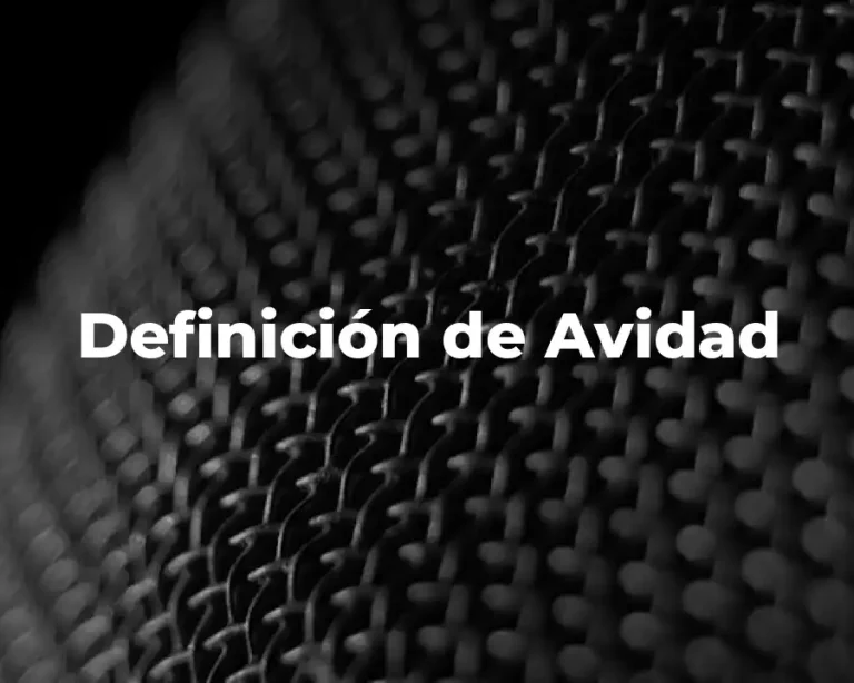 Definición de Avidad