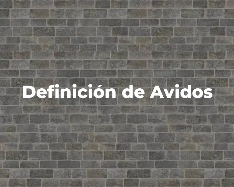 Definición de Avidos