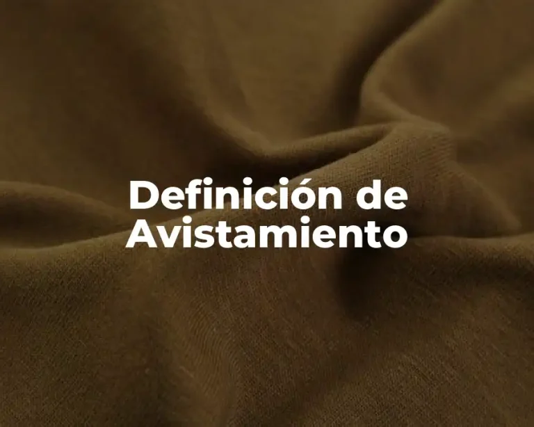 Definición de Avistamiento