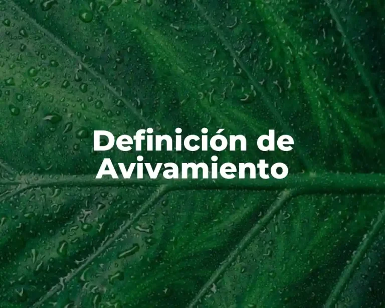Definición de Avivamiento