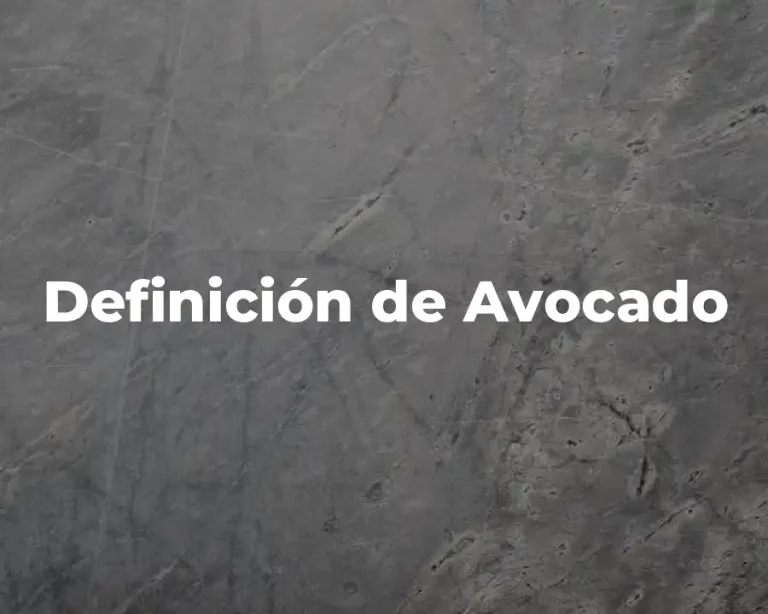 Definición de Avocado
