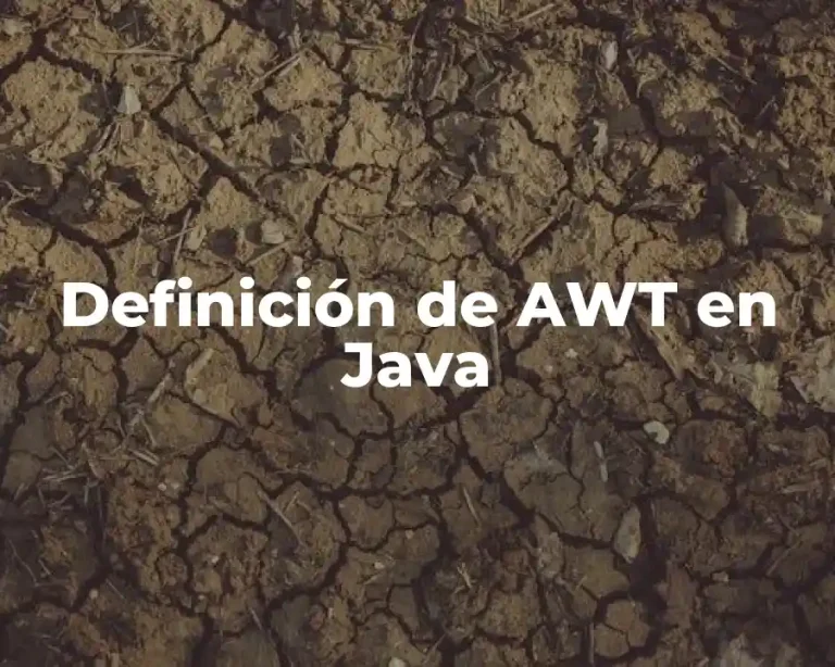 Definición de AWT en Java