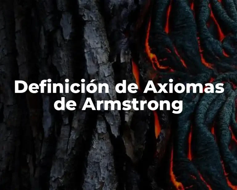 Definición de Axiomas de Armstrong