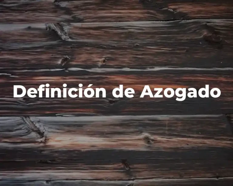 Definición de Azogado