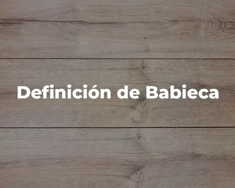 Definición de Babieca