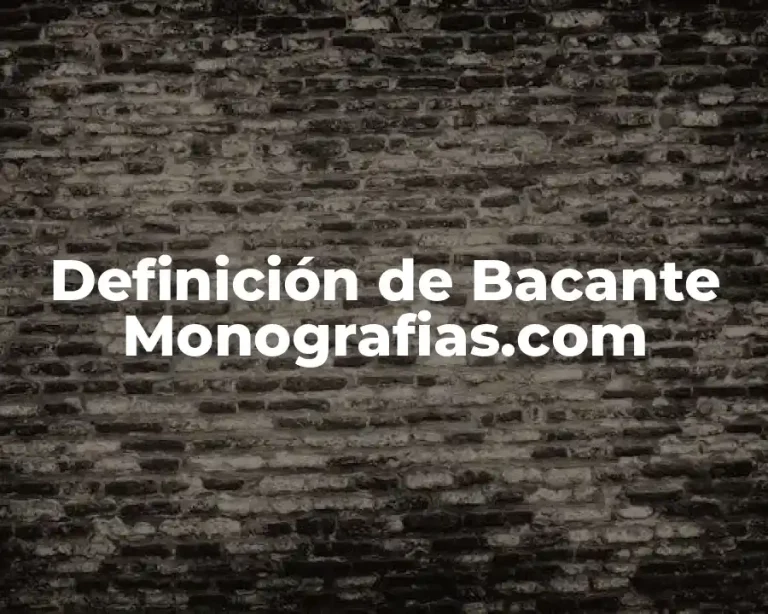 Definición de Bacante Monografias.com