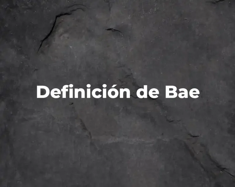 Definición de Bae