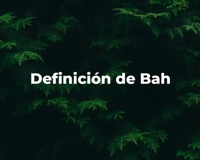Definición de Bah