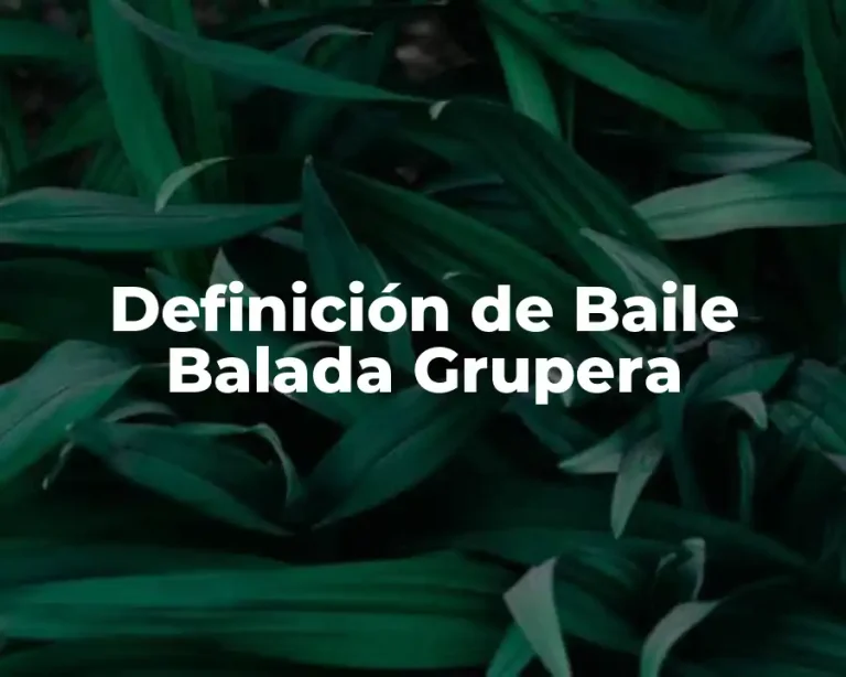 Definición de Baile Balada Grupera