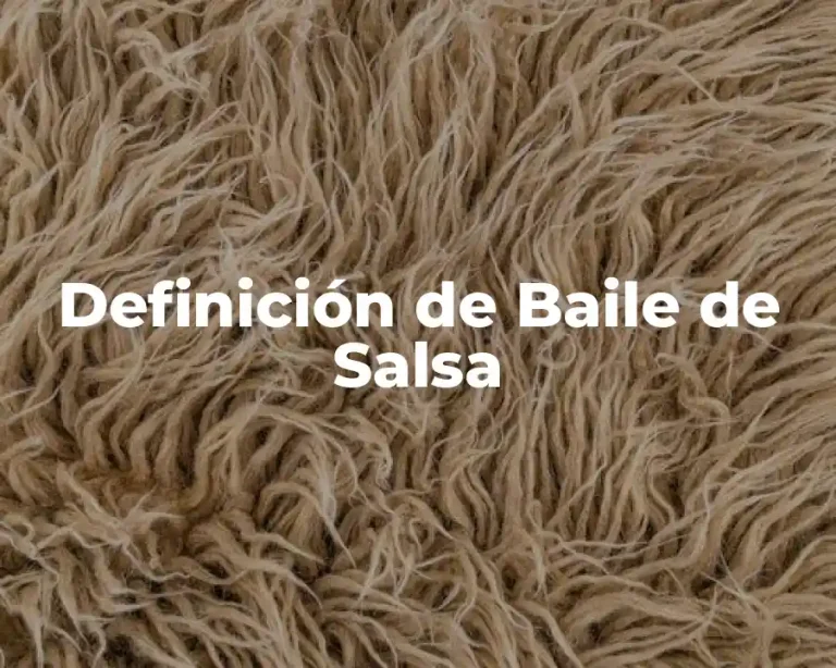 Definición de Baile de Salsa