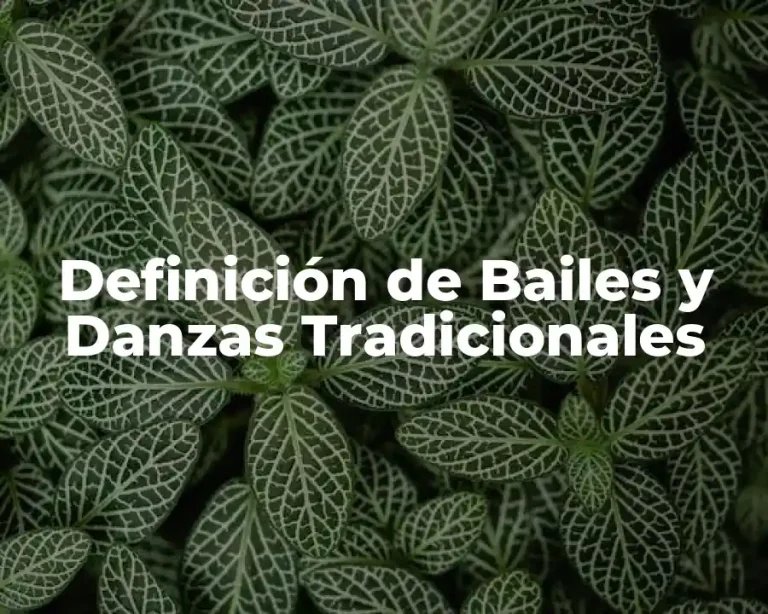 Definición de Bailes y Danzas Tradicionales