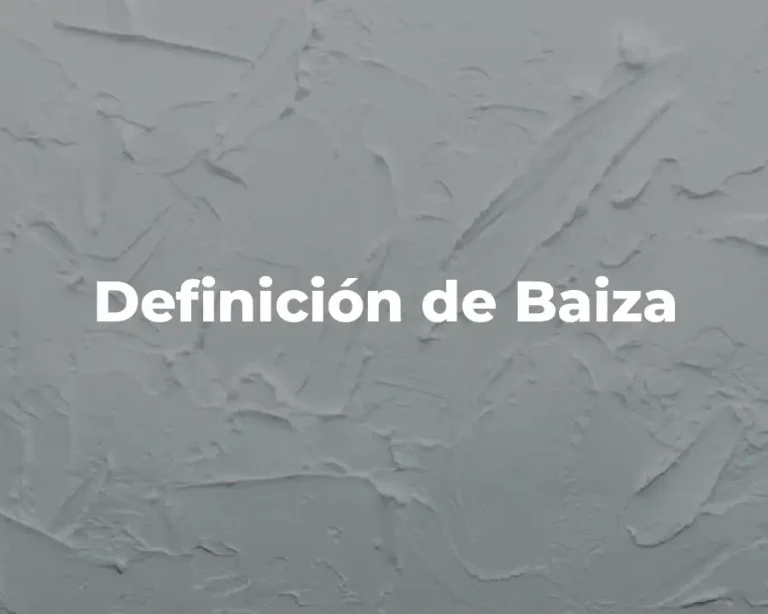 Definición de Baiza