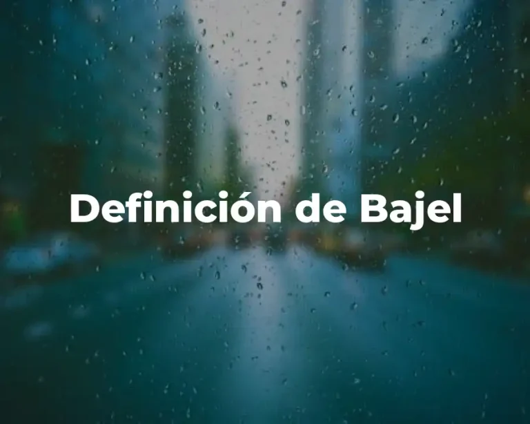 Definición de Bajel
