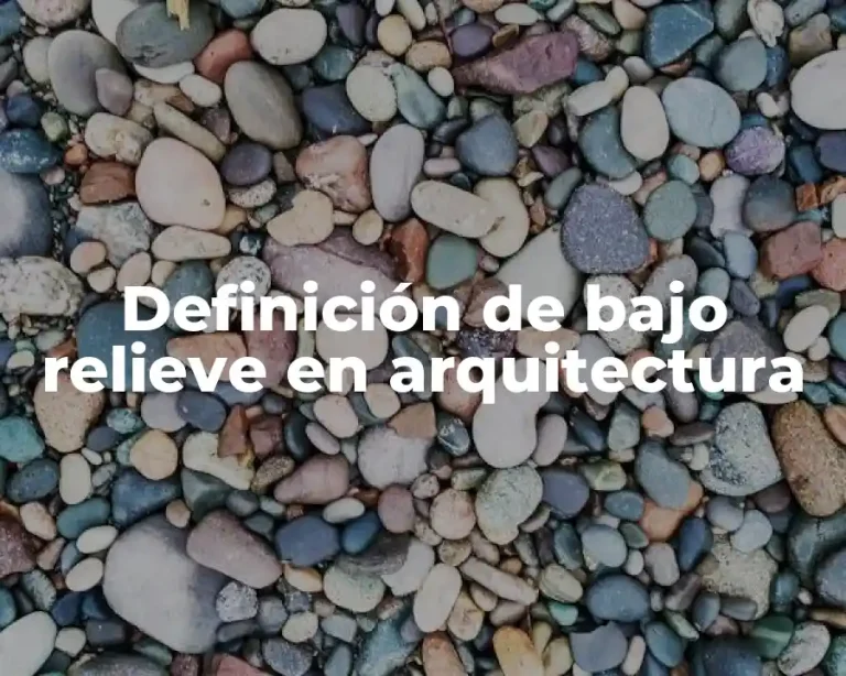 Definición de bajo relieve en arquitectura