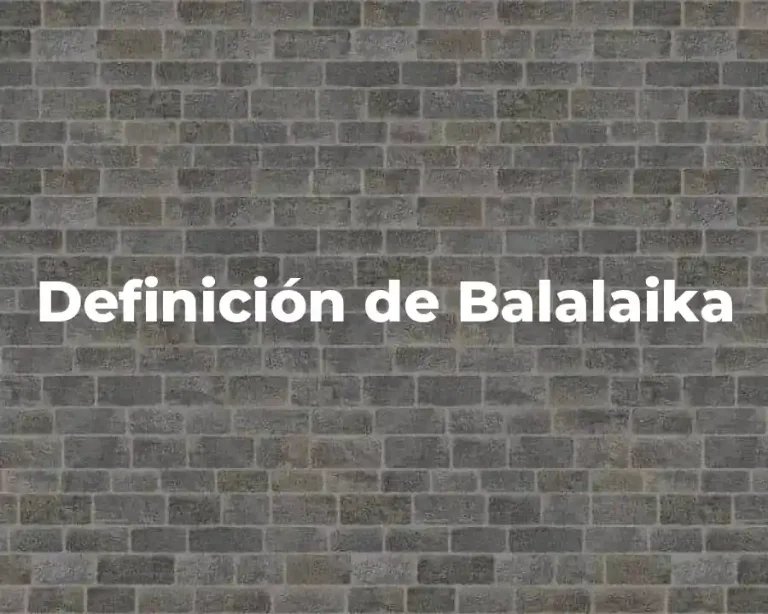 Definición de Balalaika