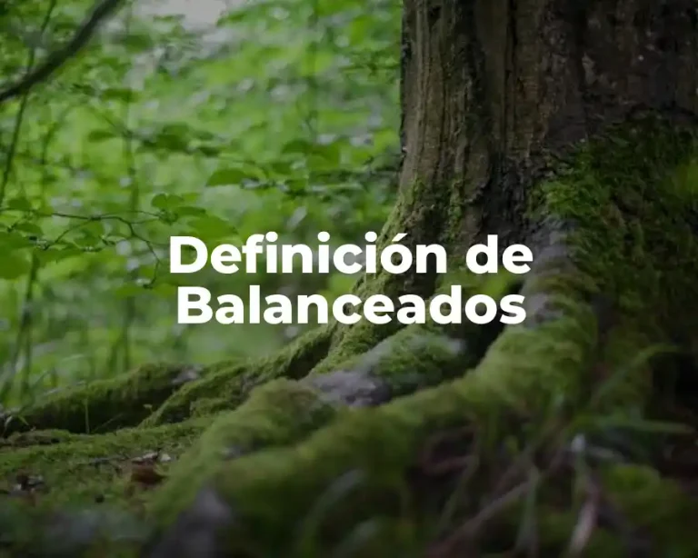 Definición de Balanceados