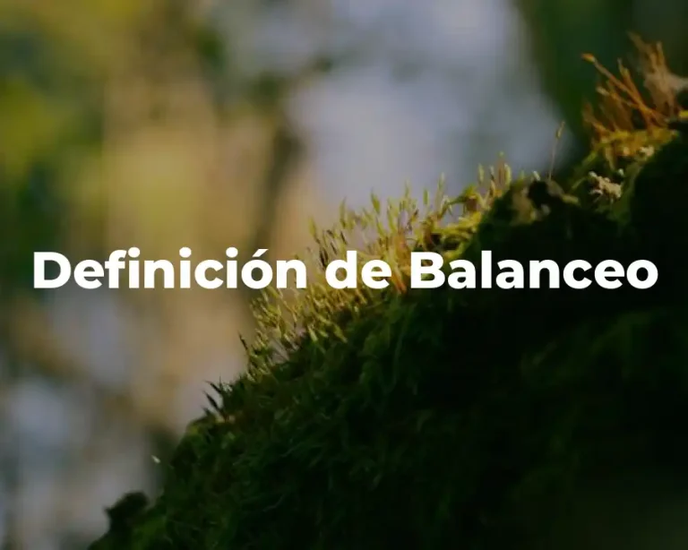 Definición de Balanceo