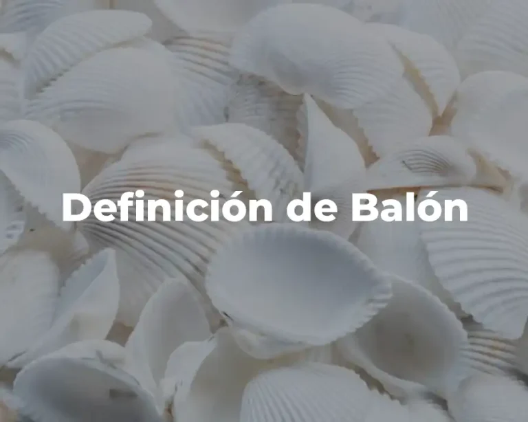 Definición de Balón