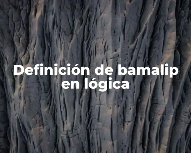Definición de bamalip en lógica