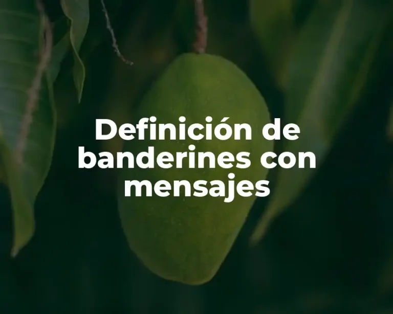 Definición de banderines con mensajes
