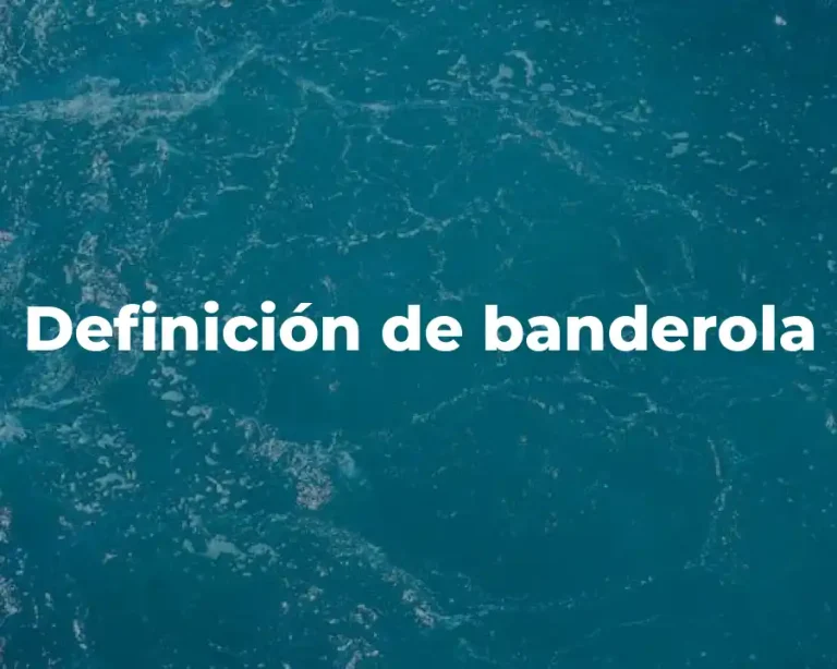 Definición de banderola
