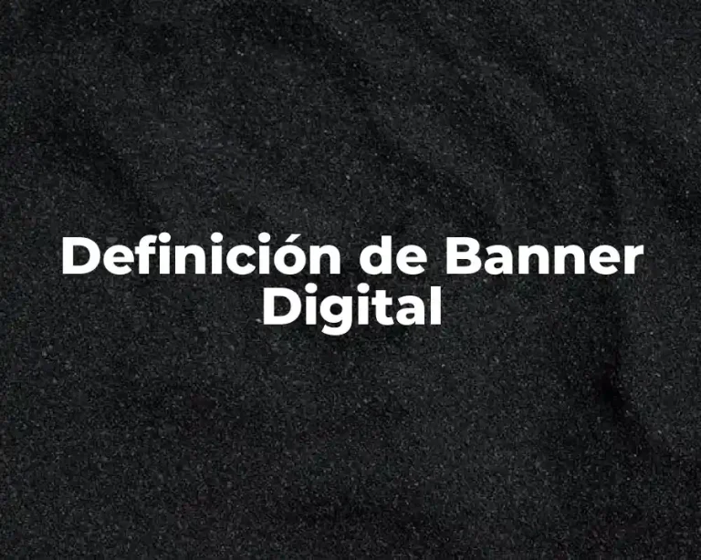 Definición de Banner Digital