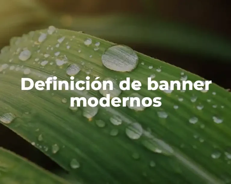 Definición de banner modernos