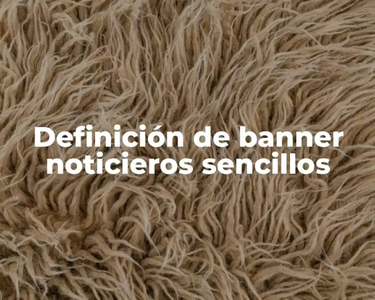 Definición de banner noticieros sencillos
