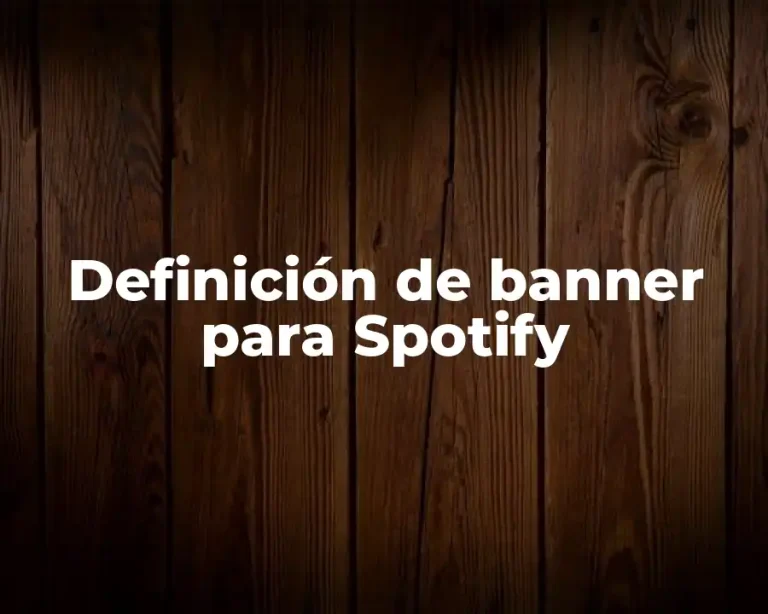 Definición de banner para Spotify