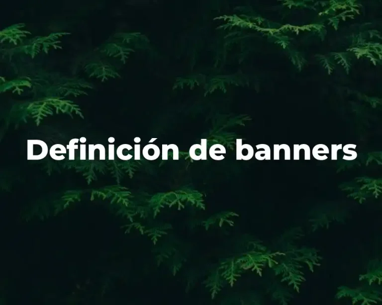 Definición de banners