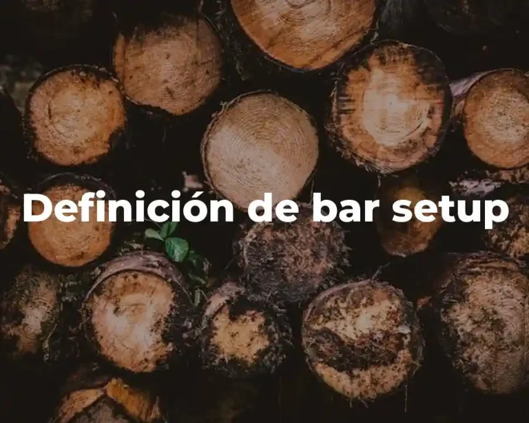 Definición de bar setup
