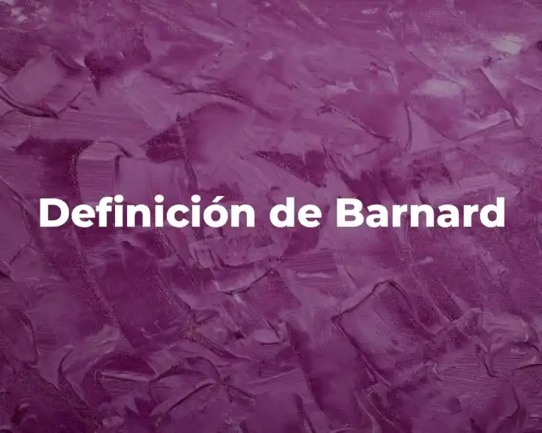 Definición de Barnard