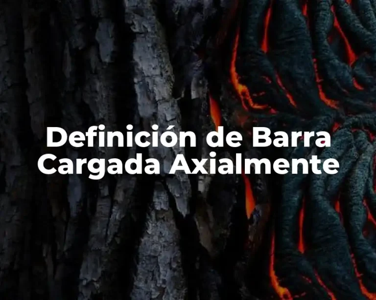 Definición de Barra Cargada Axialmente