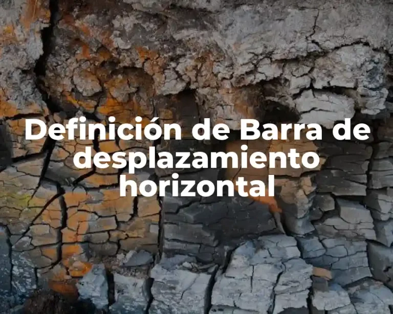 Definición de Barra de desplazamiento horizontal