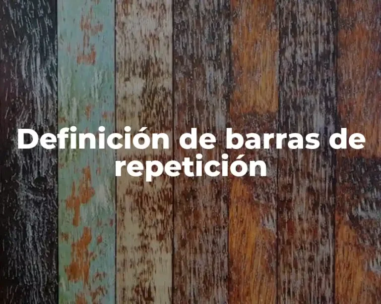 Definición de barras de repetición