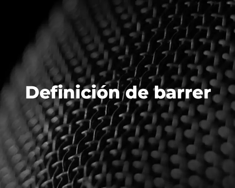Definición de barrer