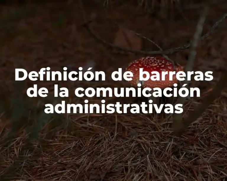 Definición de barreras de la comunicación administrativas