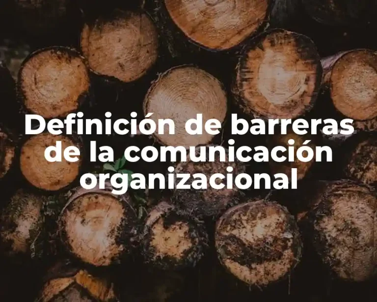 Definición de barreras de la comunicación organizacional