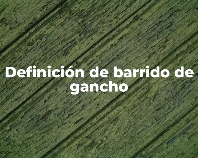 Definición de barrido de gancho