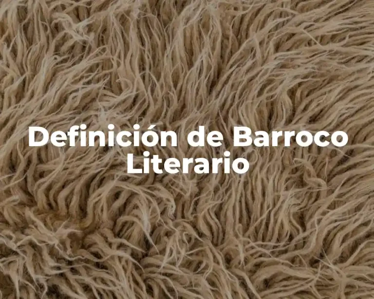 Definición de Barroco Literario