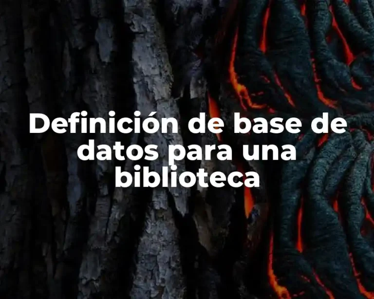 Definición de base de datos para una biblioteca