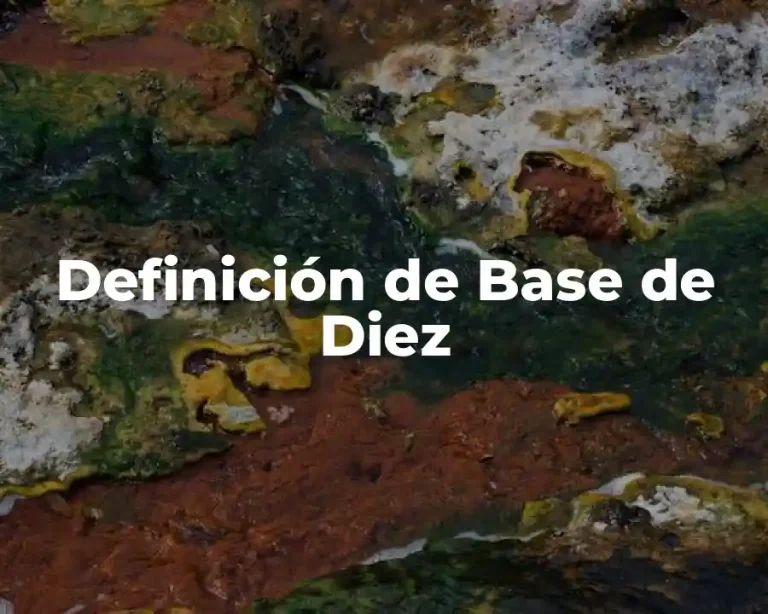 Definición de Base de Diez