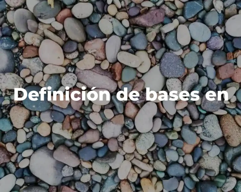 Definición de bases en