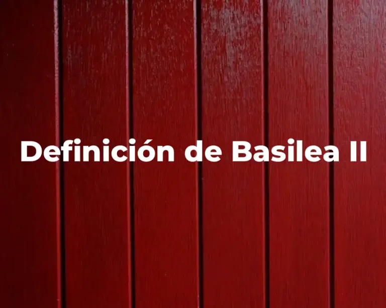 Definición de Basilea II