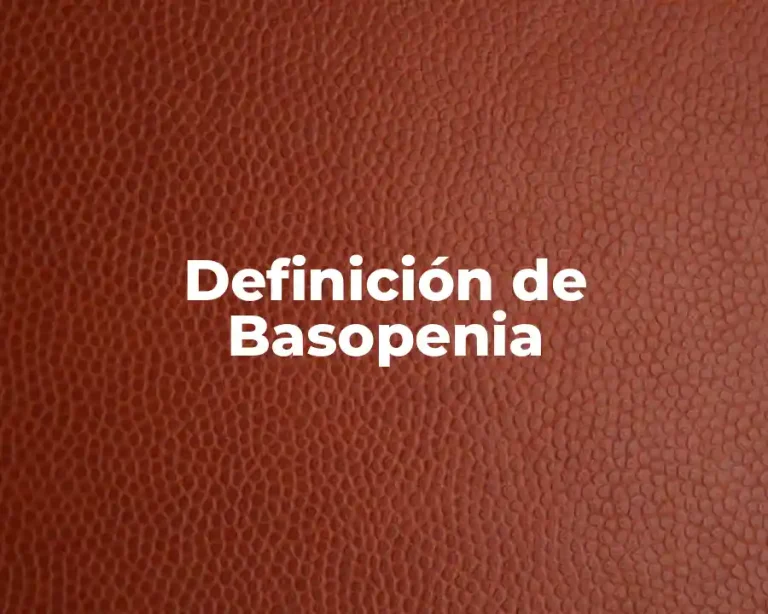 Definición de Basopenia
